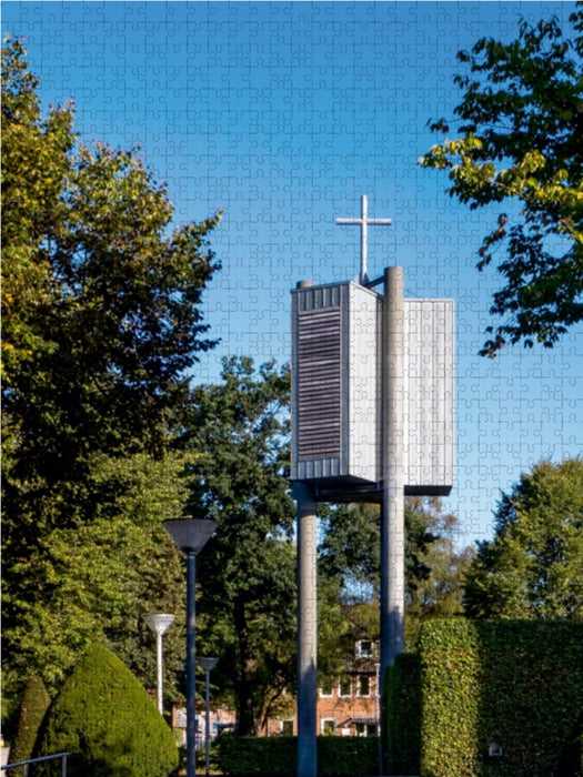 St. Josef-Kirche, Hinterm Wall 1000 Teile Puzzle hoch - CALVENDO Foto-Puzzle'