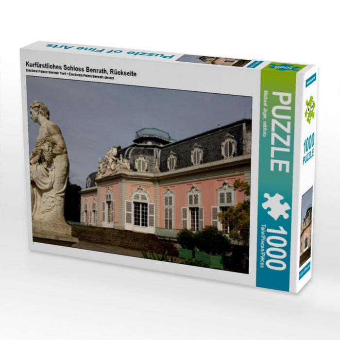 Kurfürstliches Schloss Benrath, Rückseite 1000 Teile Puzzle quer - CALVENDO Foto-Puzzle'