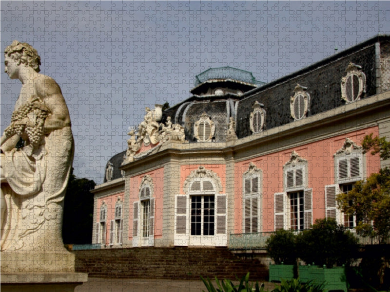 Kurfürstliches Schloss Benrath, Rückseite 1000 Teile Puzzle quer - CALVENDO Foto-Puzzle'