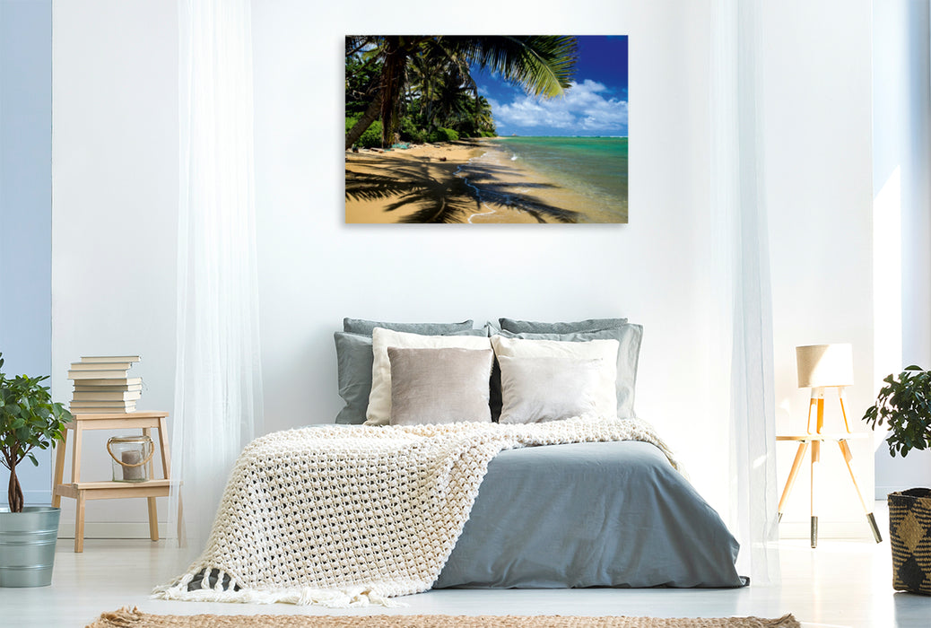 Premium Textil-Leinwand Premium Textil-Leinwand 120 cm x 80 cm quer Ein Motiv aus dem Kalender Hawaii Beaches - Die schönsten Strände im Pazifik