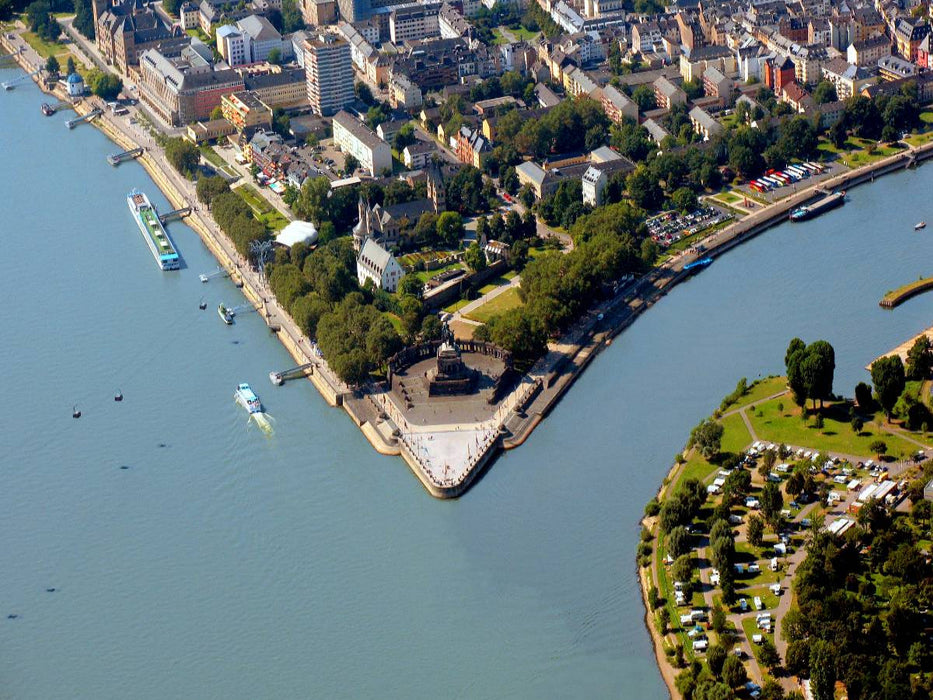 Das deutsche Eck bei Koblenz - CALVENDO Foto-Puzzle'