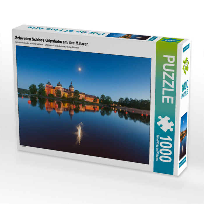 Schweden Schloss Gripsholm am See Mälaren 2000 Teile Puzzle quer - CALVENDO Foto-Puzzle'