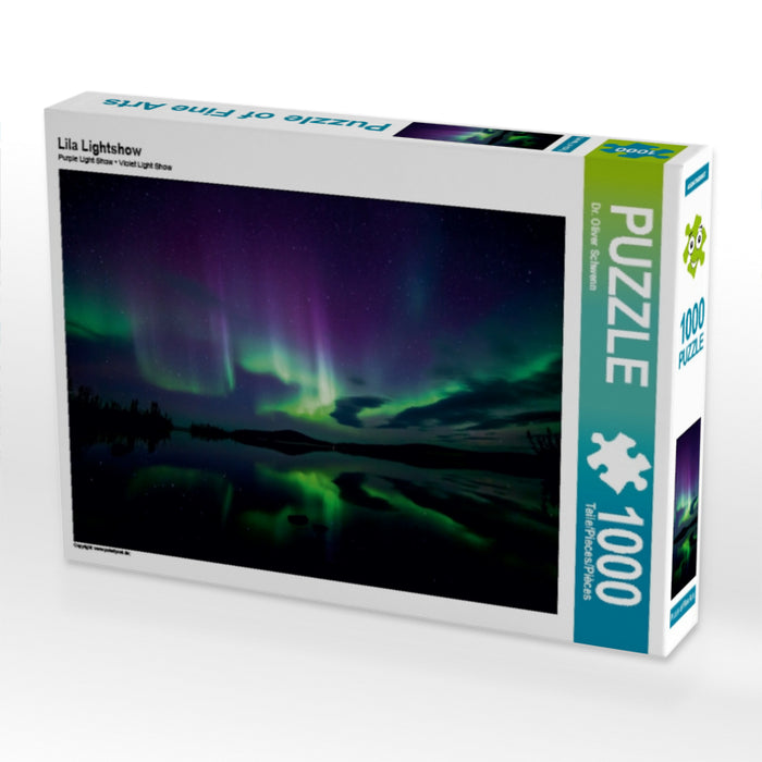 Lila Lightshow 1000 Teile Puzzle quer - CALVENDO Foto-Puzzle'