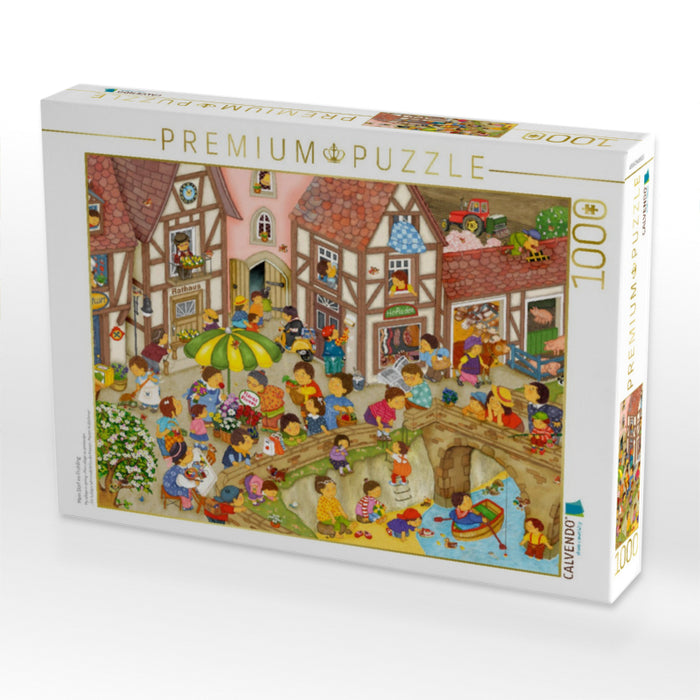 Mein Dorf im Frühling - CALVENDO Foto-Puzzle'