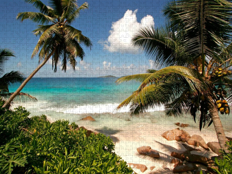 La Digue Seychellen - CALVENDO Foto-Puzzle'