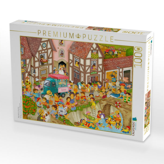 Mein Dorf im Sommer - CALVENDO Foto-Puzzle'