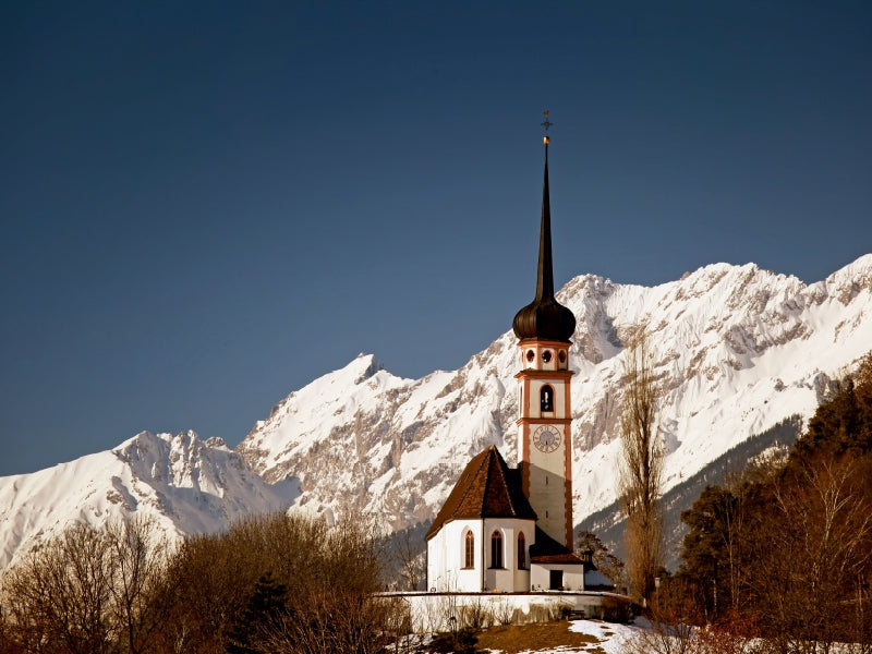 Inntal Kirche St. Georg 1000 Teile Puzzle quer - CALVENDO Foto-Puzzle'