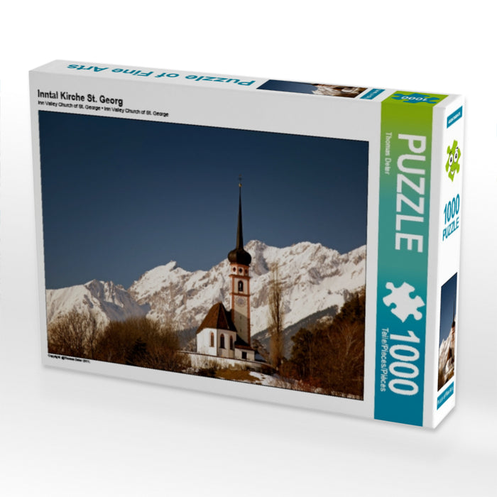 Inntal Kirche St. Georg 1000 Teile Puzzle quer - CALVENDO Foto-Puzzle'