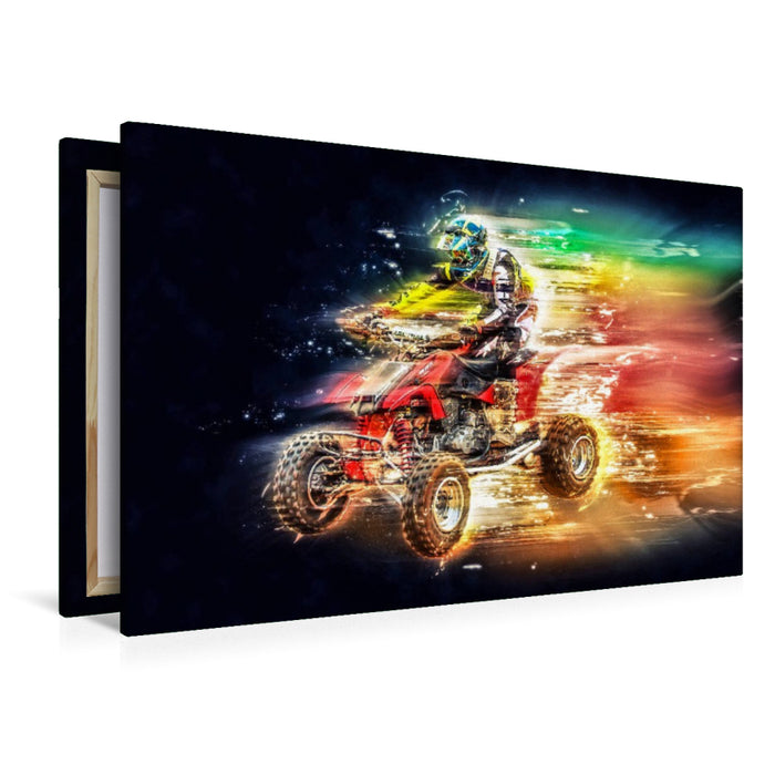 Premium Textil-Leinwand Quad, extrem cool