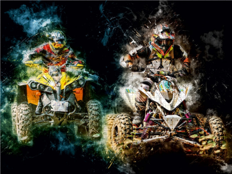 Quad, extrem cool 1000 Teile Puzzle quer - CALVENDO Foto-Puzzle'