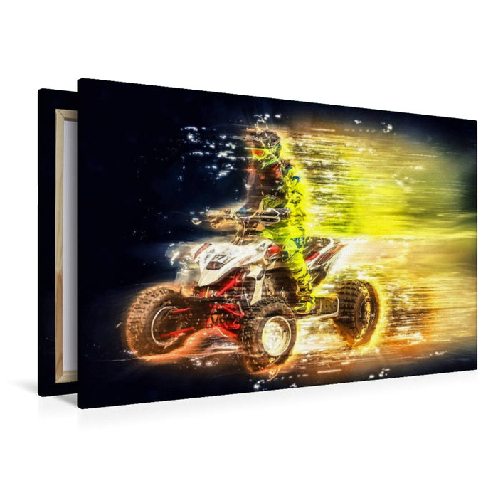 Premium Textil-Leinwand Quad, extrem cool