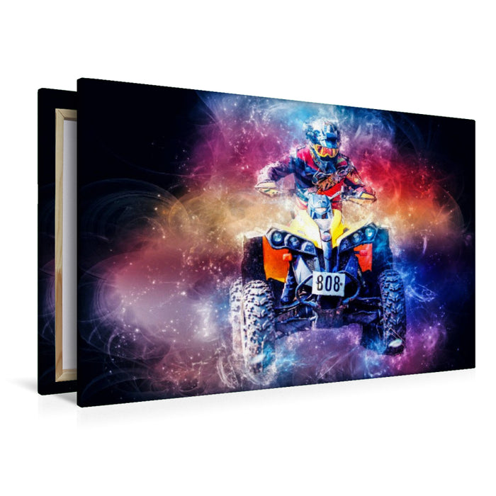 Premium Textil-Leinwand Quad, extrem cool