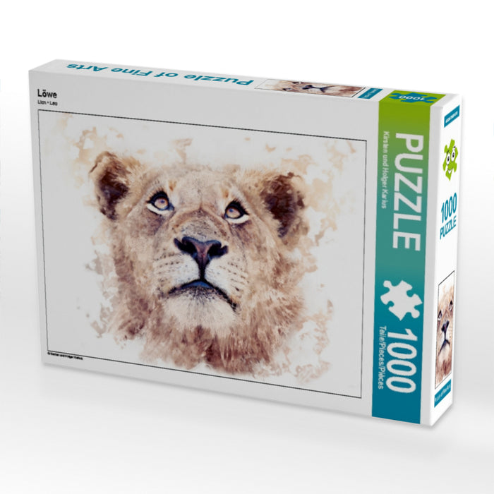 Löwe 1000 Teile Puzzle quer - CALVENDO Foto-Puzzle'