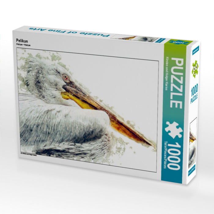 Pelikan 1000 Teile Puzzle quer - CALVENDO Foto-Puzzle'