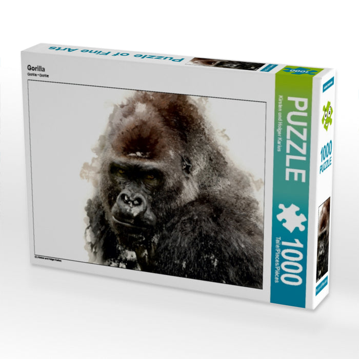 Gorilla 1000 Teile Puzzle quer - CALVENDO Foto-Puzzle'