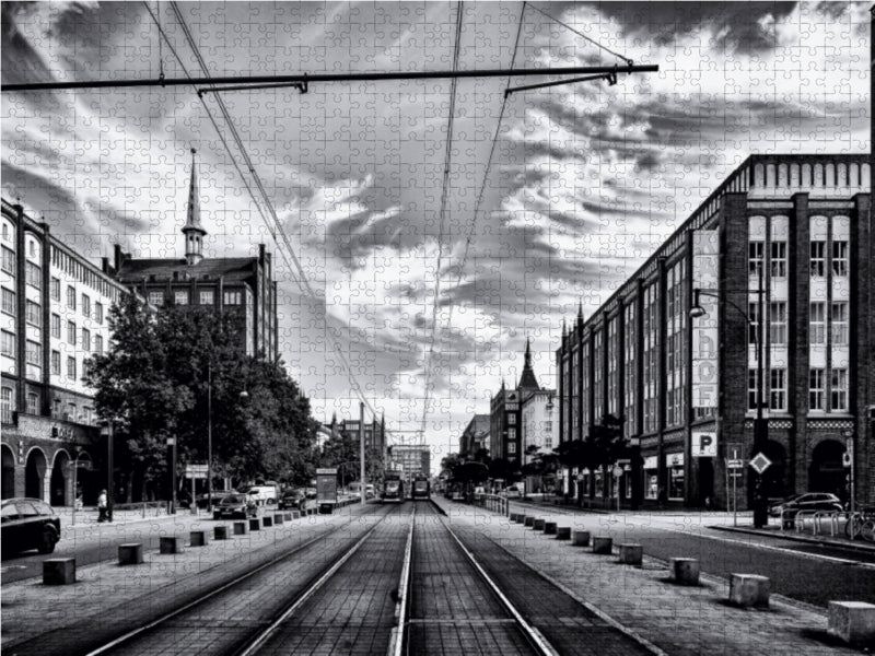 Lange Straße 1000 Teile Puzzle quer - CALVENDO Foto-Puzzle'