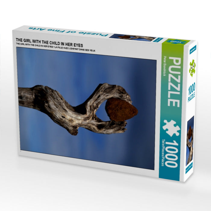 THE GIRL WITH THE CHILD IN HER EYES 1000 Teile Puzzle hoch - CALVENDO Foto-Puzzle'