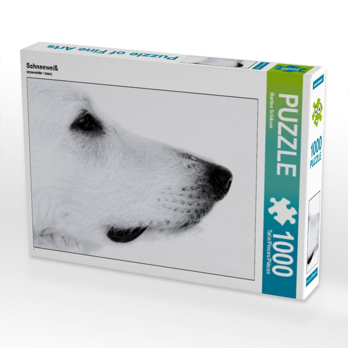 Schneeweiß 1000 Teile Puzzle quer - CALVENDO Foto-Puzzle'