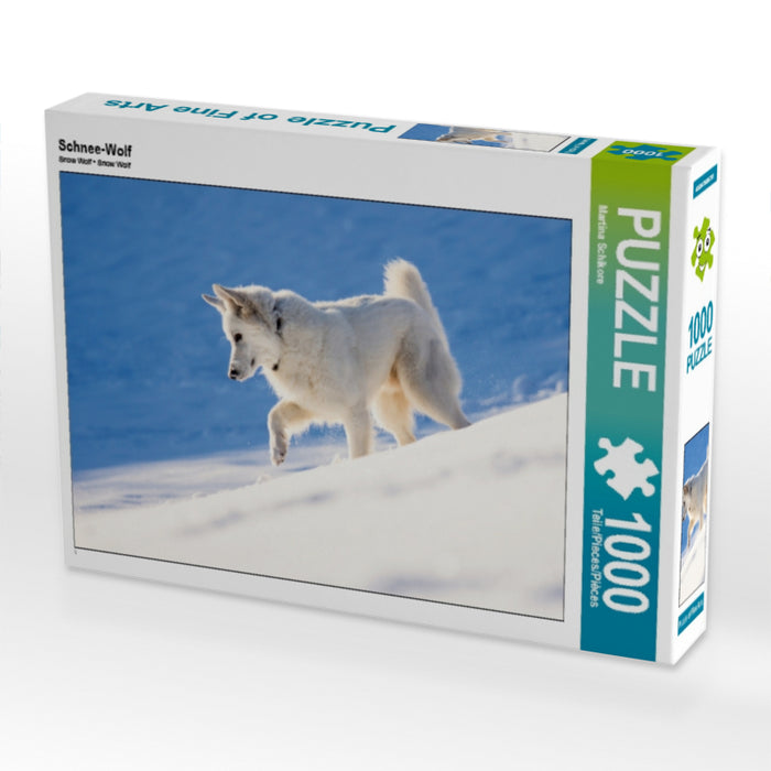Schnee-Wolf 1000 Teile Puzzle quer - CALVENDO Foto-Puzzle'