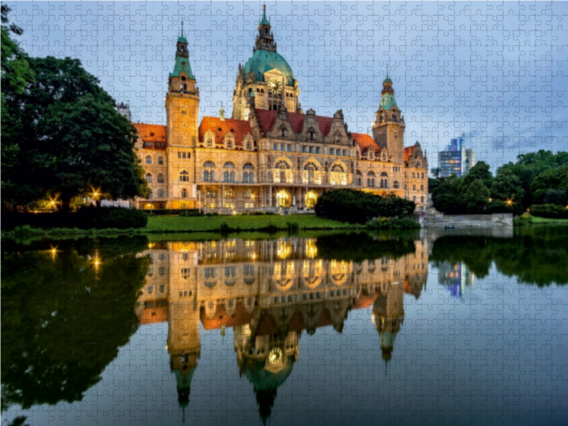 Am Maschteich 1000 Teile Puzzle quer - CALVENDO Foto-Puzzle'