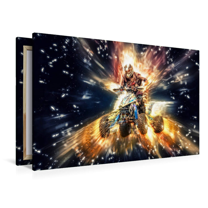 Premium Textil-Leinwand Quad, extrem cool