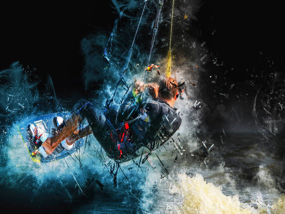 Kitesurfen - CALVENDO Foto-Puzzle'