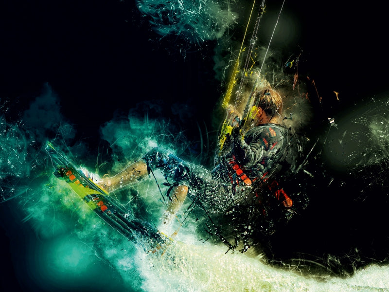 Kitesurfen 1000 Teile Puzzle quer - CALVENDO Foto-Puzzle'
