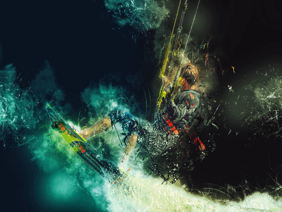 Kitesurfen - CALVENDO Foto-Puzzle'
