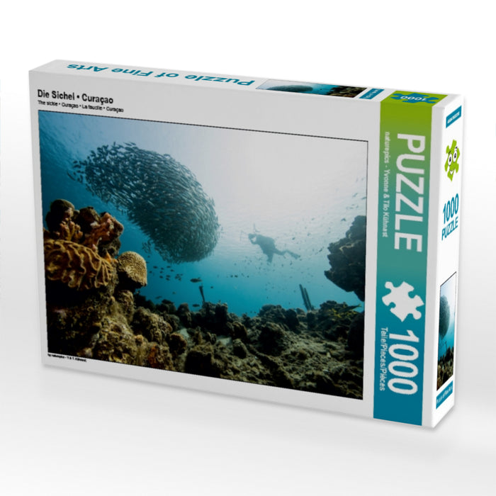 Die Sichel • Curaçao 1000 Teile Puzzle quer - CALVENDO Foto-Puzzle'