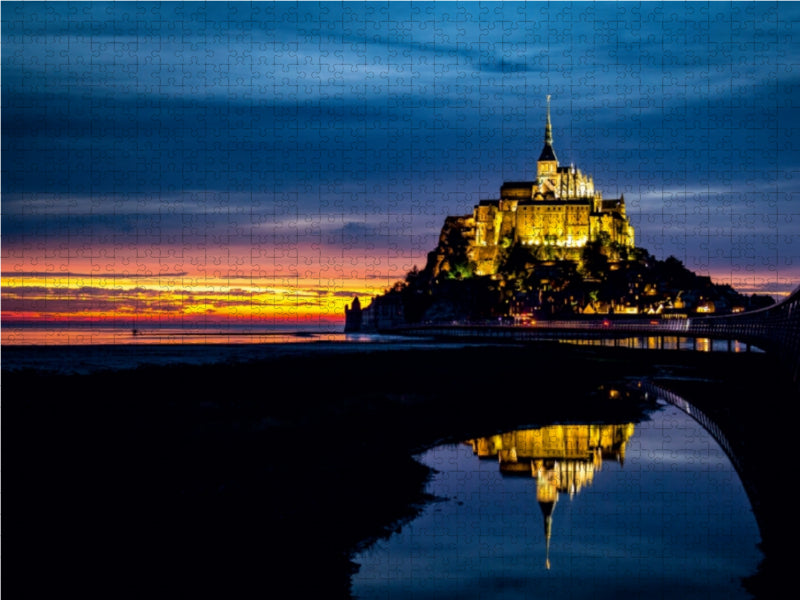 Mont-Saint-Michel 1000 Teile Puzzle quer - CALVENDO Foto-Puzzle'