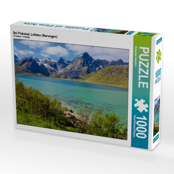 Bei Flakstad, Lofoten (Norwegen) 1000 Teile Puzzle quer - CALVENDO Foto-Puzzle'