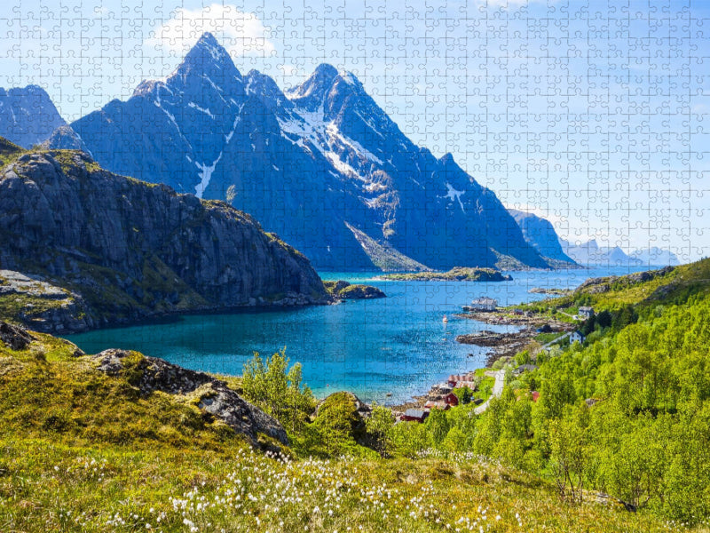 Mærvoll, Lofoten (Norwegen) - CALVENDO Foto-Puzzle'