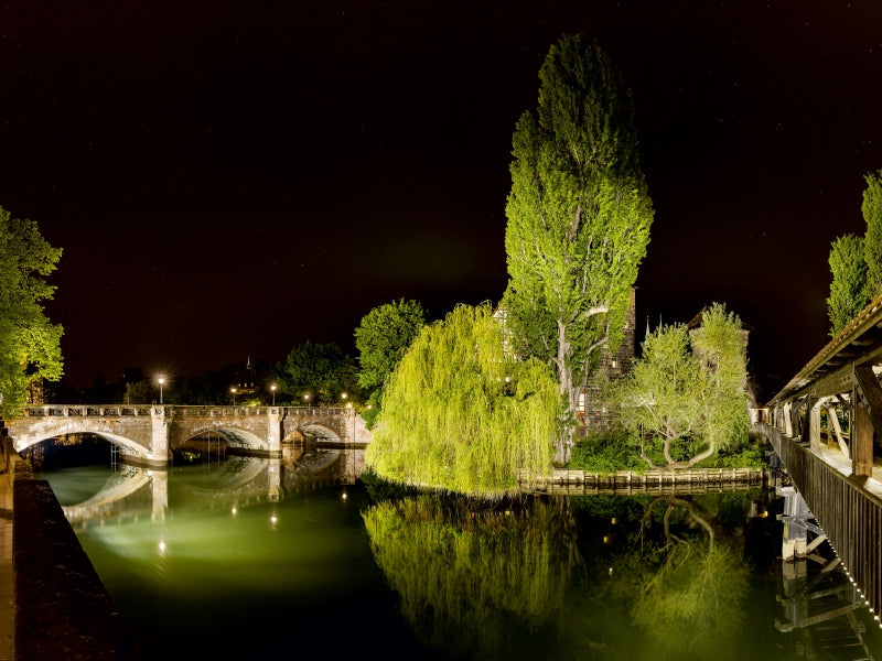 Die Trauerweide zwischen Henkersteg und Maxbrücke 1000 Teile Puzzle quer - CALVENDO Foto-Puzzle'