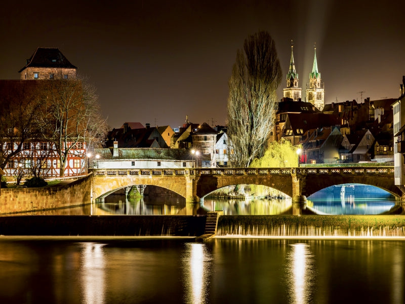 Blick auf die Maxbrücke vom Kettensteg aus 1000 Teile Puzzle quer - CALVENDO Foto-Puzzle'
