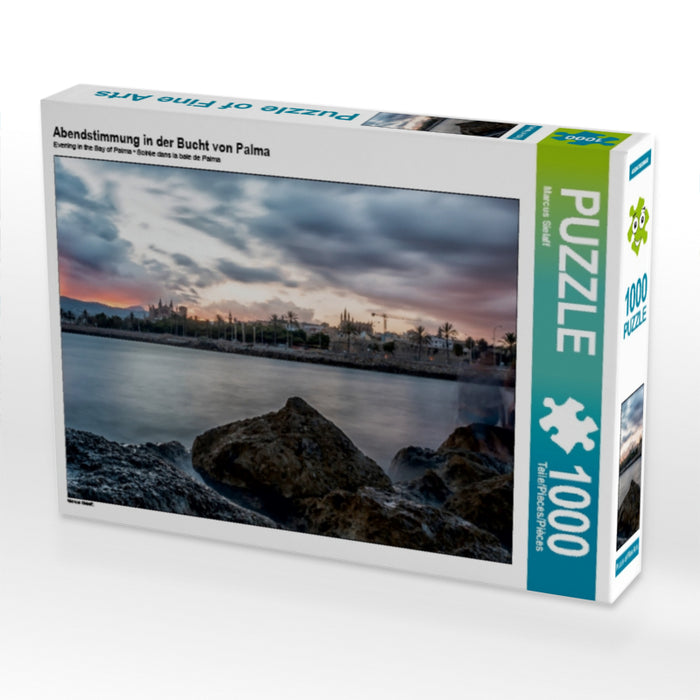 Abendstimmung in der Bucht von Palma 1000 Teile Puzzle quer - CALVENDO Foto-Puzzle'