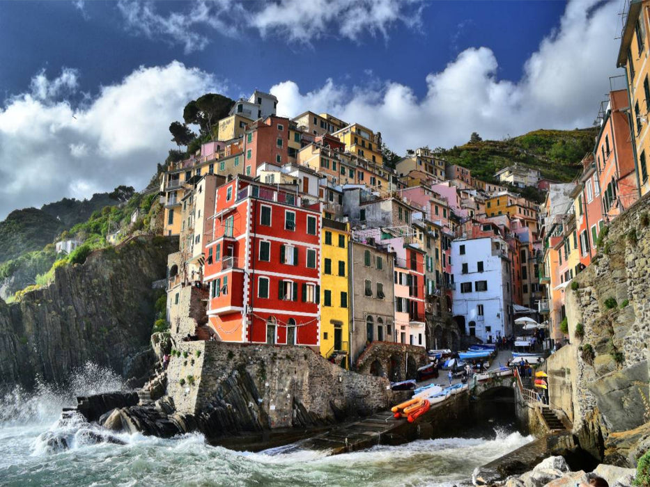 Le Cinque Terre, Riomaggiore - CALVENDO Foto-Puzzle'