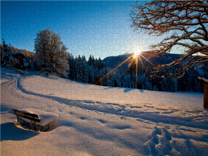 On the Wunschweg in Flachau - CALVENDO photo puzzle 