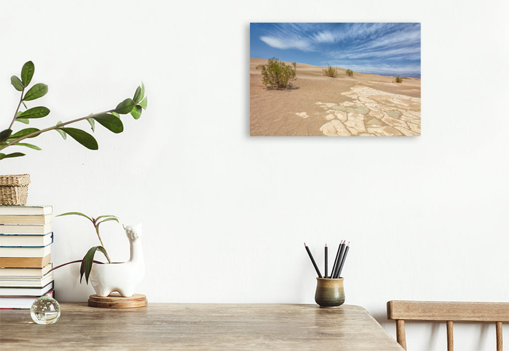 Premium Textil-Leinwand Premium Textil-Leinwand 120 cm x 80 cm quer Sand Dunes, Death Valley Nationalpark, Kalifornien