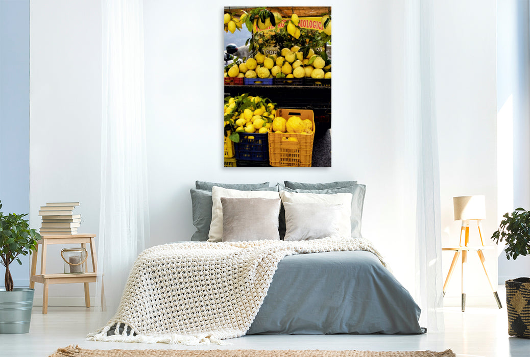 Premium Textil-Leinwand Premium Textil-Leinwand 80 cm x 120 cm  hoch Ein Motiv aus dem Kalender Zitronen & Co