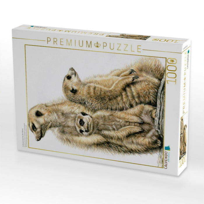 Erdmännchen bei der Wache - CALVENDO Foto-Puzzle'