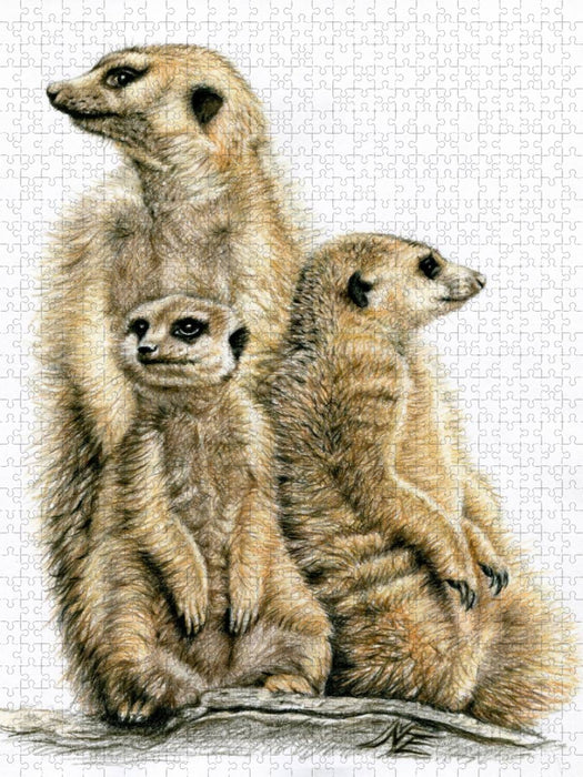 Erdmännchen bei der Wache - CALVENDO Foto-Puzzle'