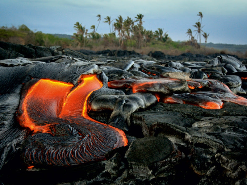 Lava and coconut trees - CALVENDO photo puzzle 