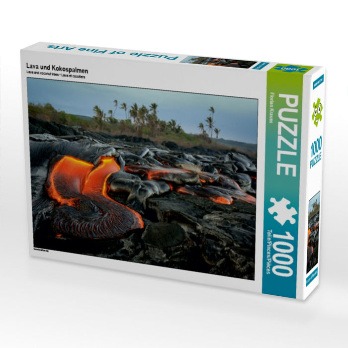 Lava and coconut trees - CALVENDO photo puzzle 