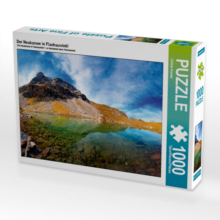 Der Neukarsee in Flachauwinkl 1000 Teile Puzzle quer - CALVENDO Foto-Puzzle'