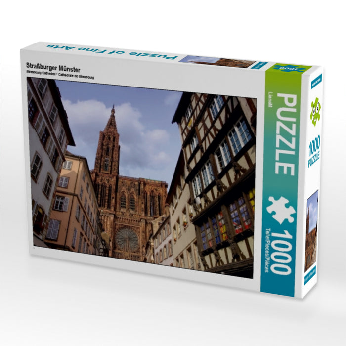 Straßburger Münster 1000 Teile Puzzle quer - CALVENDO Foto-Puzzle'