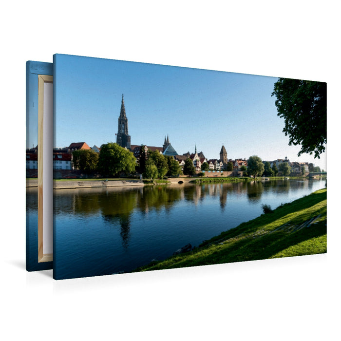 Premium Textil-Leinwand Stadtansicht