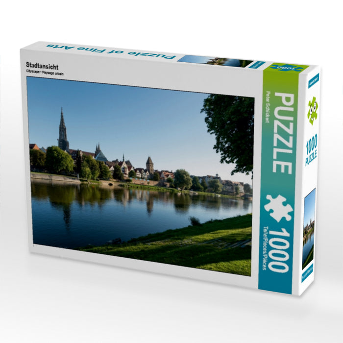 Stadtansicht 1000 Teile Puzzle quer - CALVENDO Foto-Puzzle'