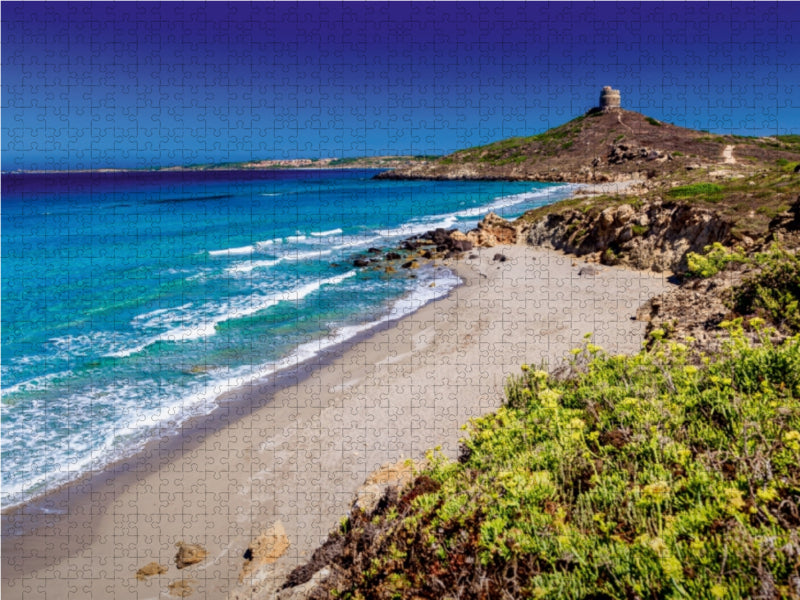 Torre spagnola di San Giovanni di Sinis 1000 Teile Puzzle quer - CALVENDO Foto-Puzzle'