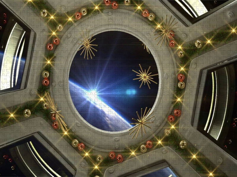 Weihnachten auf der Raumstation - CALVENDO Foto-Puzzle'