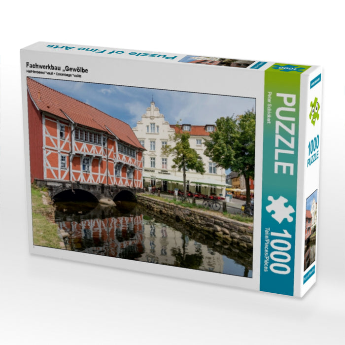 Fachwerkbau „Gewölbe 1000 Teile Puzzle quer - CALVENDO Foto-Puzzle'